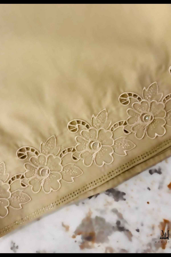 Delicate Beige Embroider